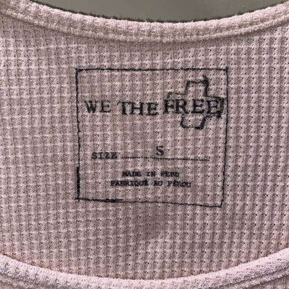 Pink Ruffled Free People Top - Picture 2 of 3